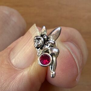 Disney Silver Tinker Bell Stud Earrings pair